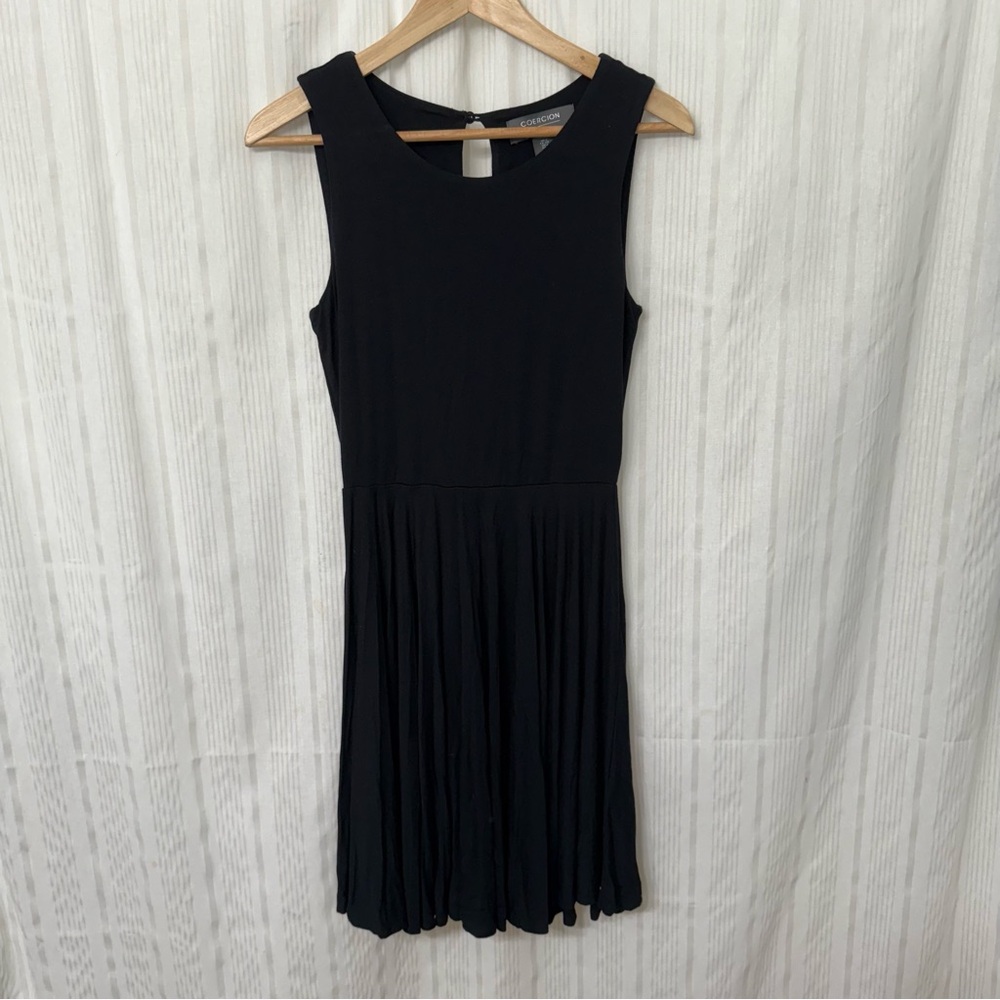 EUC💥 Coercion London Black Midi A-Line Skater Dress